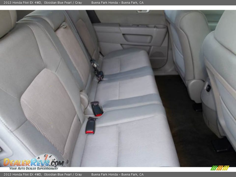 2013 Honda Pilot EX 4WD Obsidian Blue Pearl / Gray Photo #19