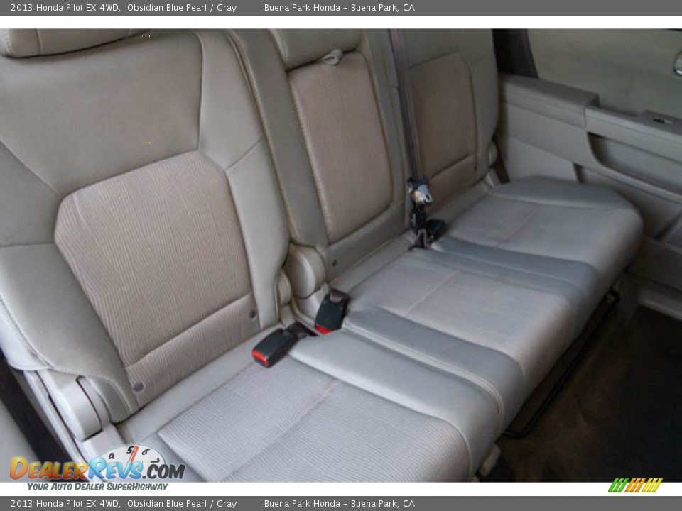 2013 Honda Pilot EX 4WD Obsidian Blue Pearl / Gray Photo #20