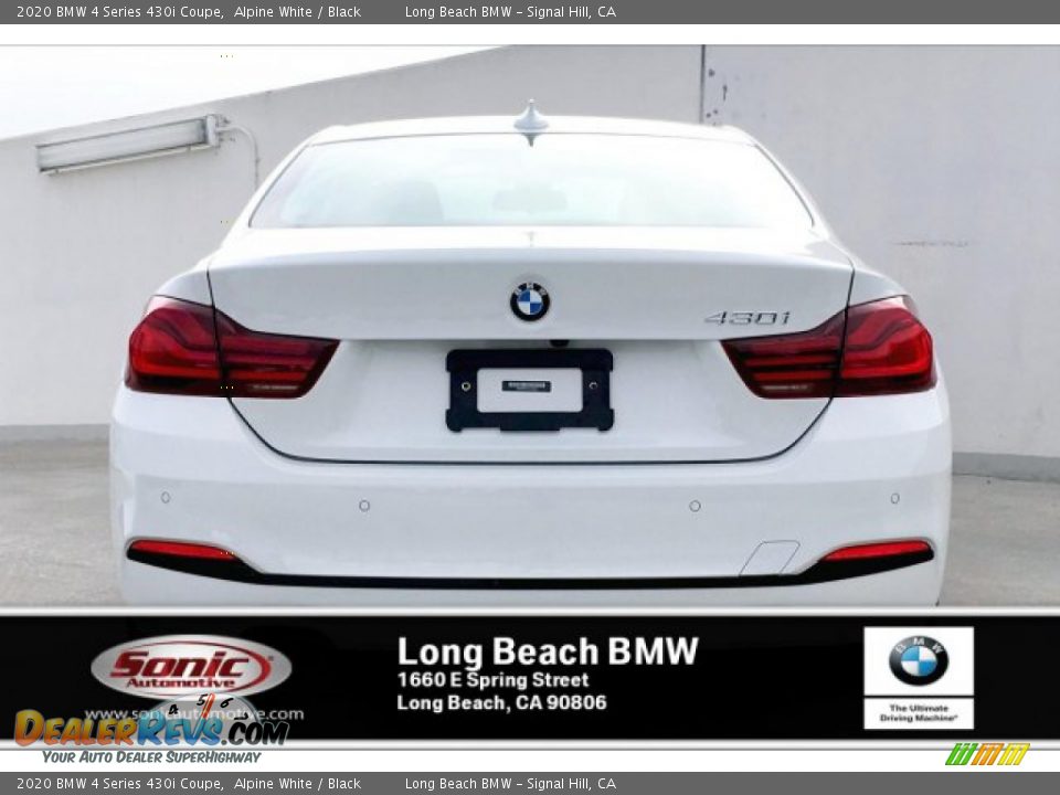 2020 BMW 4 Series 430i Coupe Alpine White / Black Photo #3