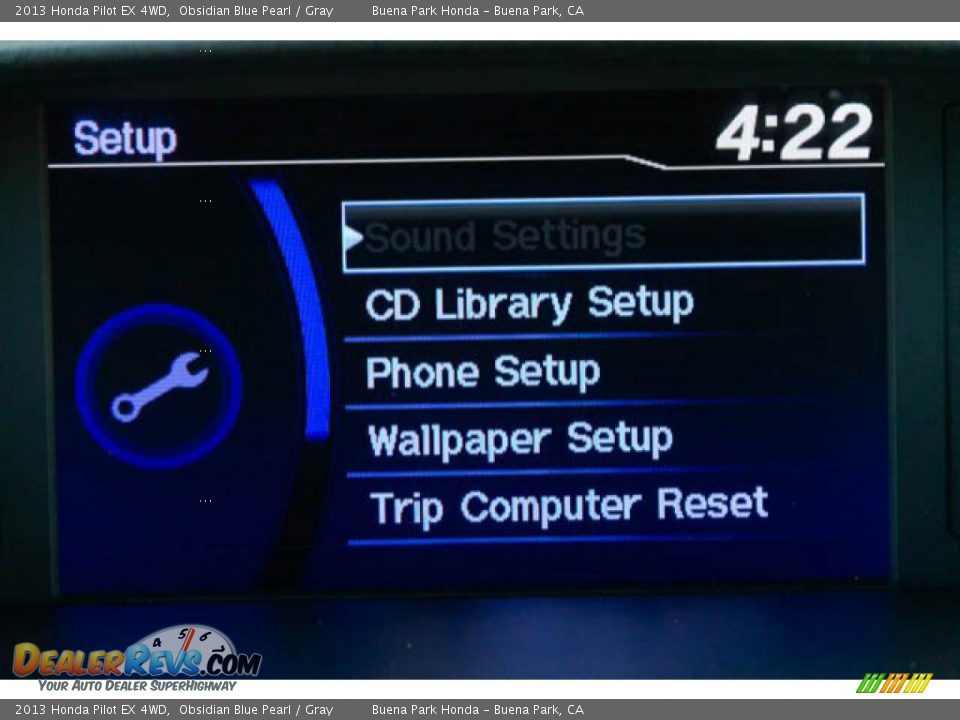 2013 Honda Pilot EX 4WD Obsidian Blue Pearl / Gray Photo #23