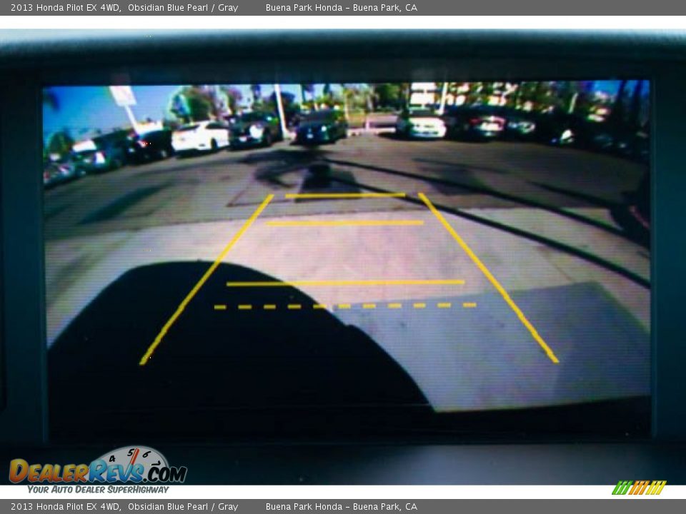 2013 Honda Pilot EX 4WD Obsidian Blue Pearl / Gray Photo #24