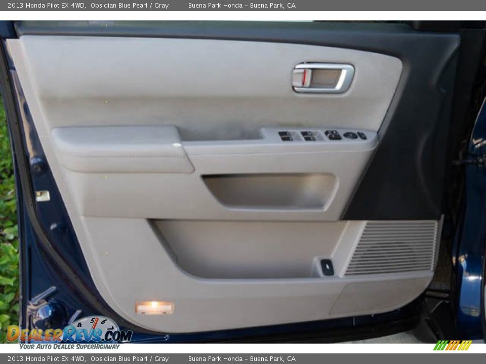 2013 Honda Pilot EX 4WD Obsidian Blue Pearl / Gray Photo #26