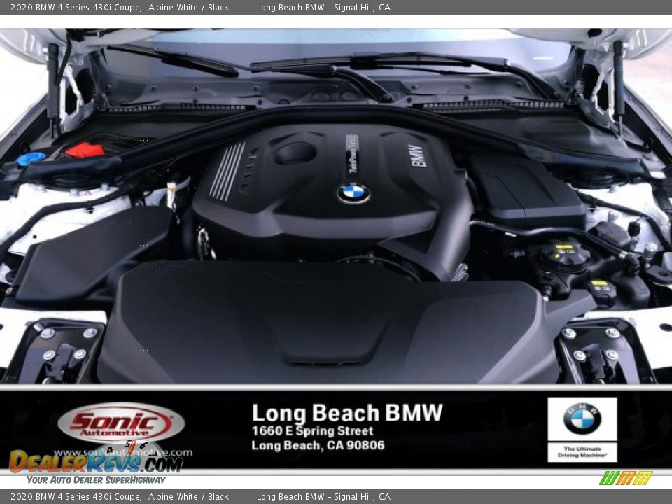 2020 BMW 4 Series 430i Coupe Alpine White / Black Photo #8