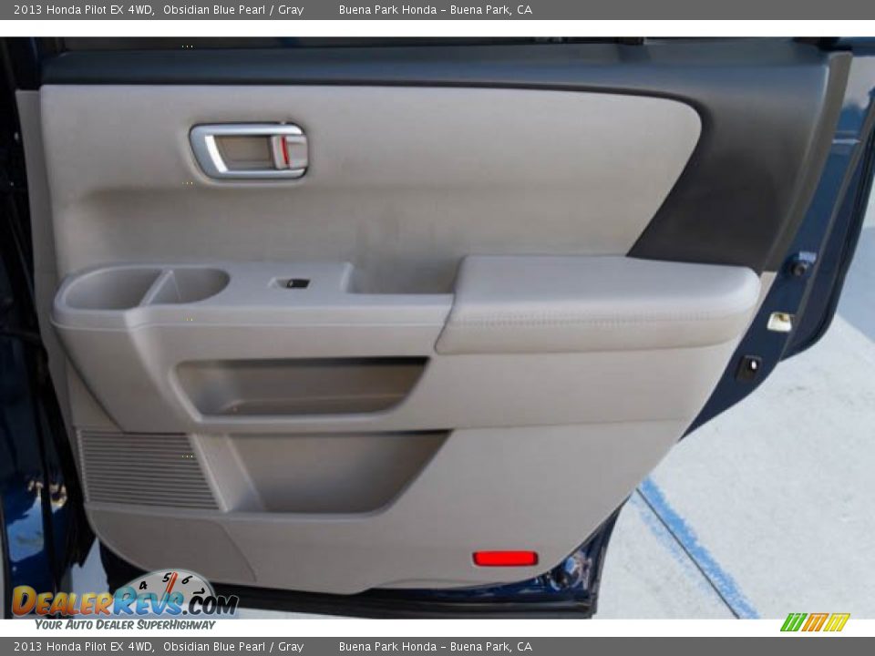 2013 Honda Pilot EX 4WD Obsidian Blue Pearl / Gray Photo #29