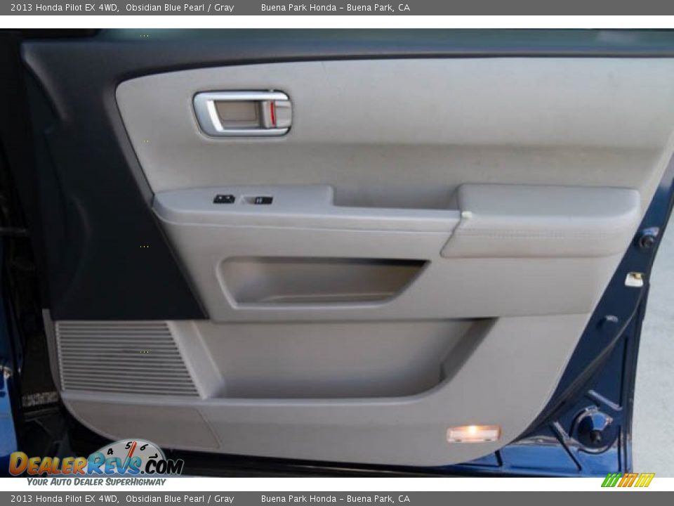 2013 Honda Pilot EX 4WD Obsidian Blue Pearl / Gray Photo #30
