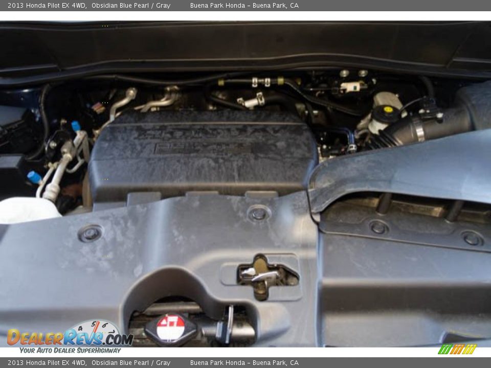 2013 Honda Pilot EX 4WD Obsidian Blue Pearl / Gray Photo #31