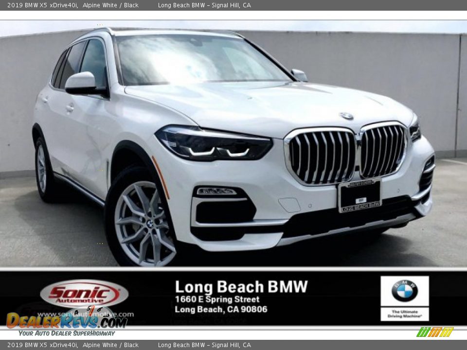 2019 BMW X5 xDrive40i Alpine White / Black Photo #1