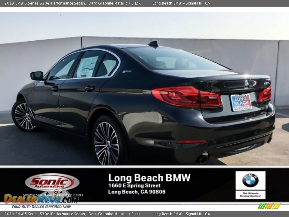 2019 BMW 5 Series 530e iPerformance Sedan Dark Graphite Metallic / Black Photo #2