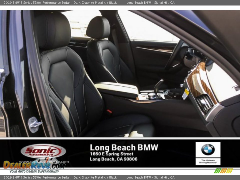 2019 BMW 5 Series 530e iPerformance Sedan Dark Graphite Metallic / Black Photo #5
