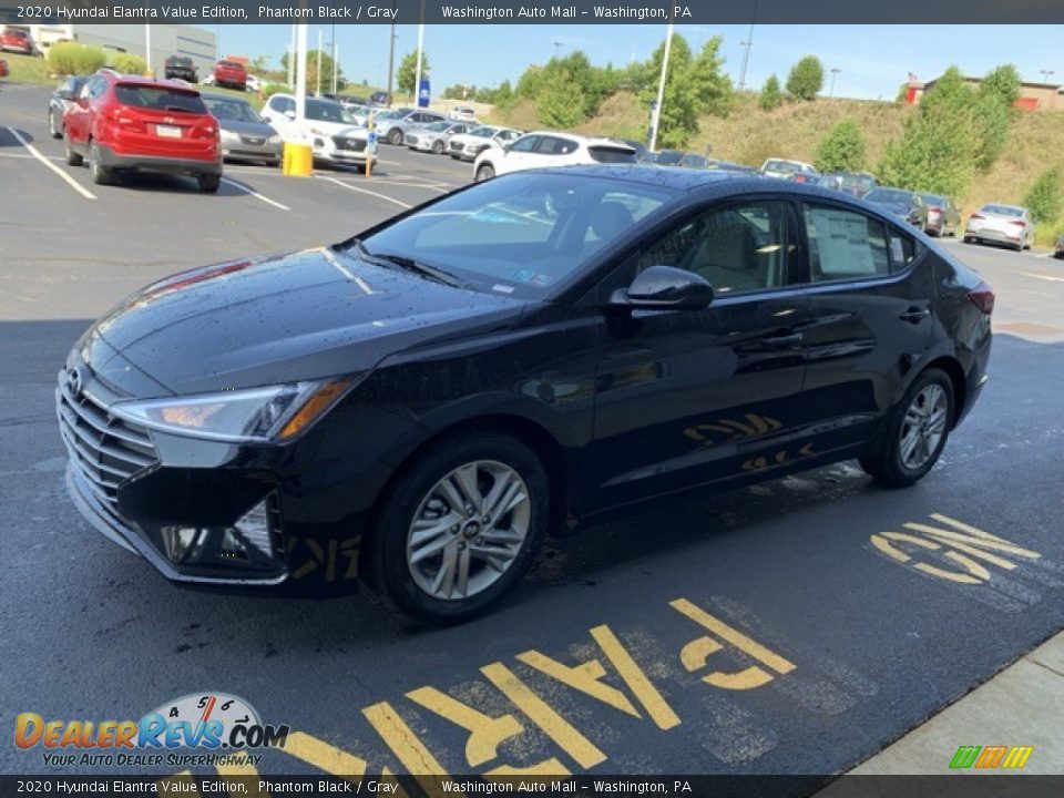 2020 Hyundai Elantra Value Edition Phantom Black / Gray Photo #7