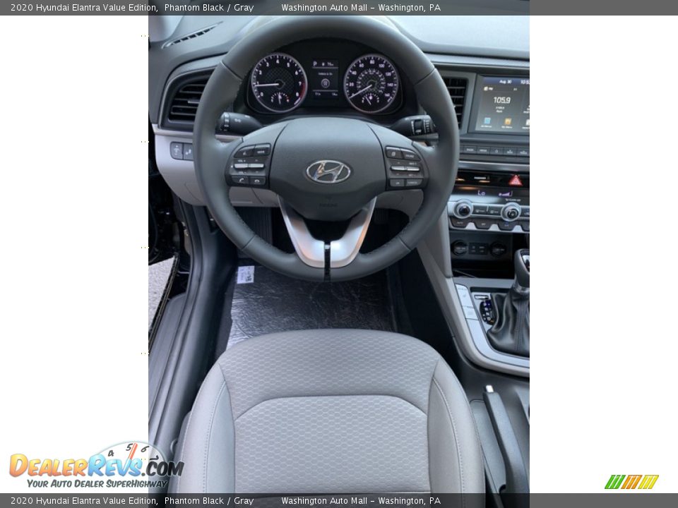 2020 Hyundai Elantra Value Edition Phantom Black / Gray Photo #14