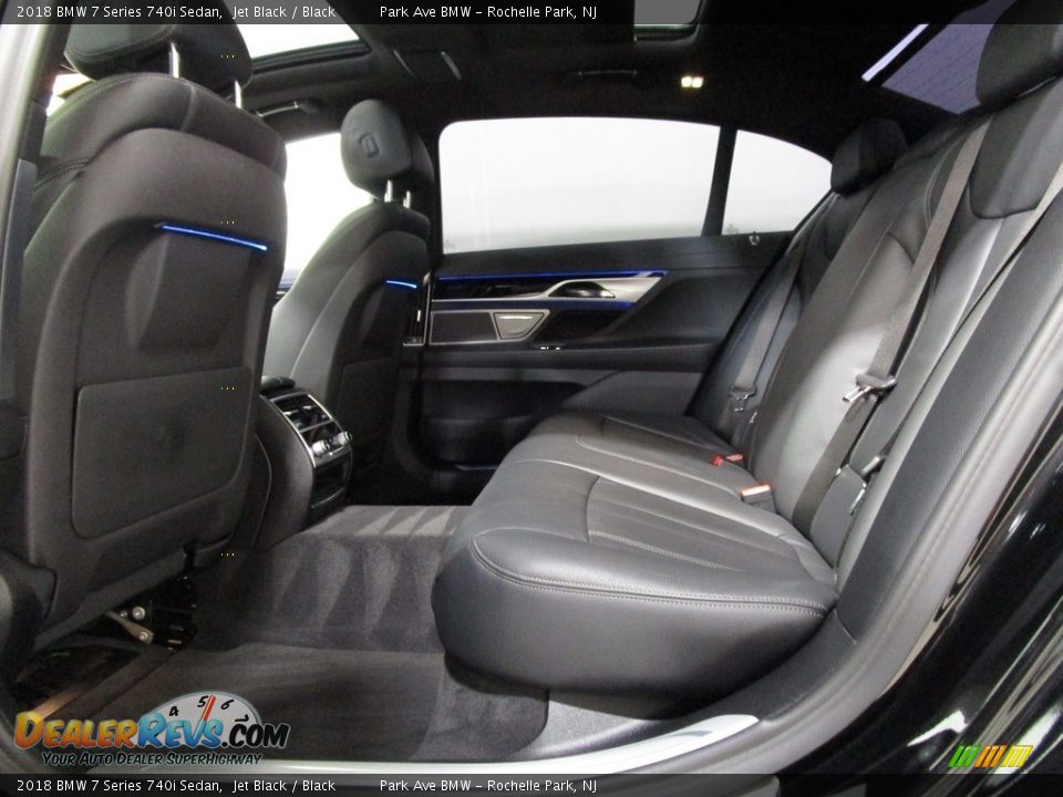 2018 BMW 7 Series 740i Sedan Jet Black / Black Photo #12