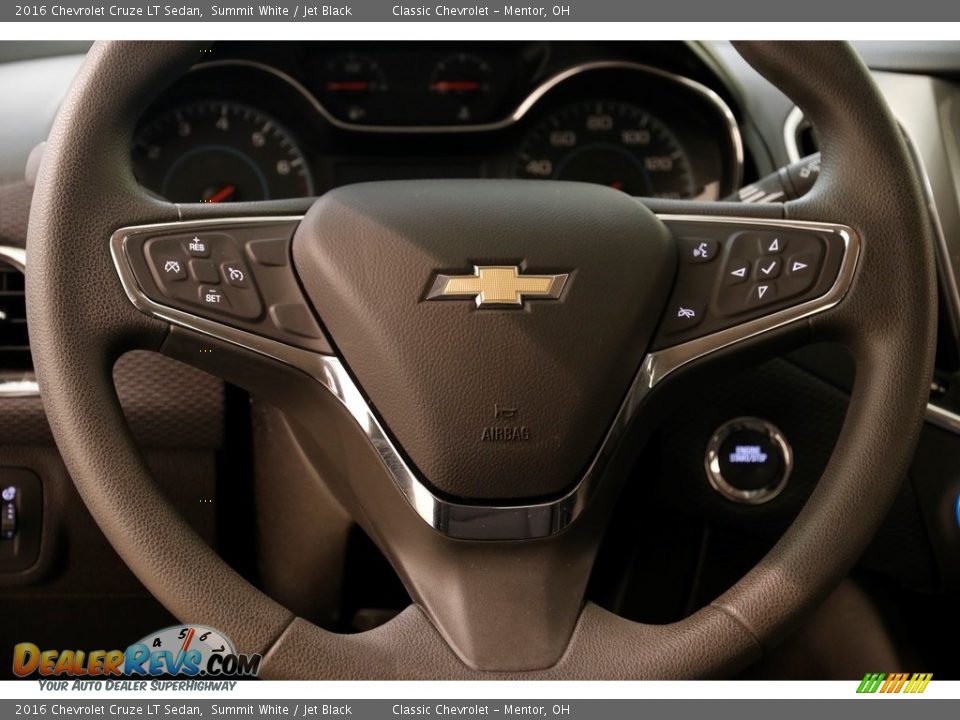 2016 Chevrolet Cruze LT Sedan Summit White / Jet Black Photo #7