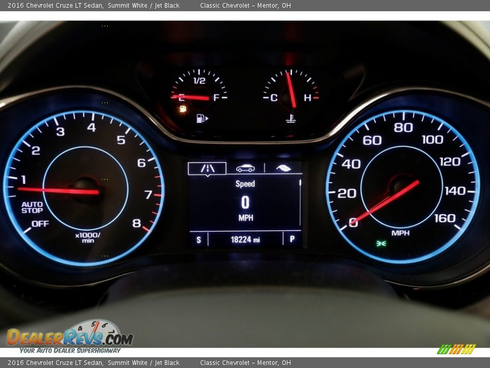 2016 Chevrolet Cruze LT Sedan Summit White / Jet Black Photo #8