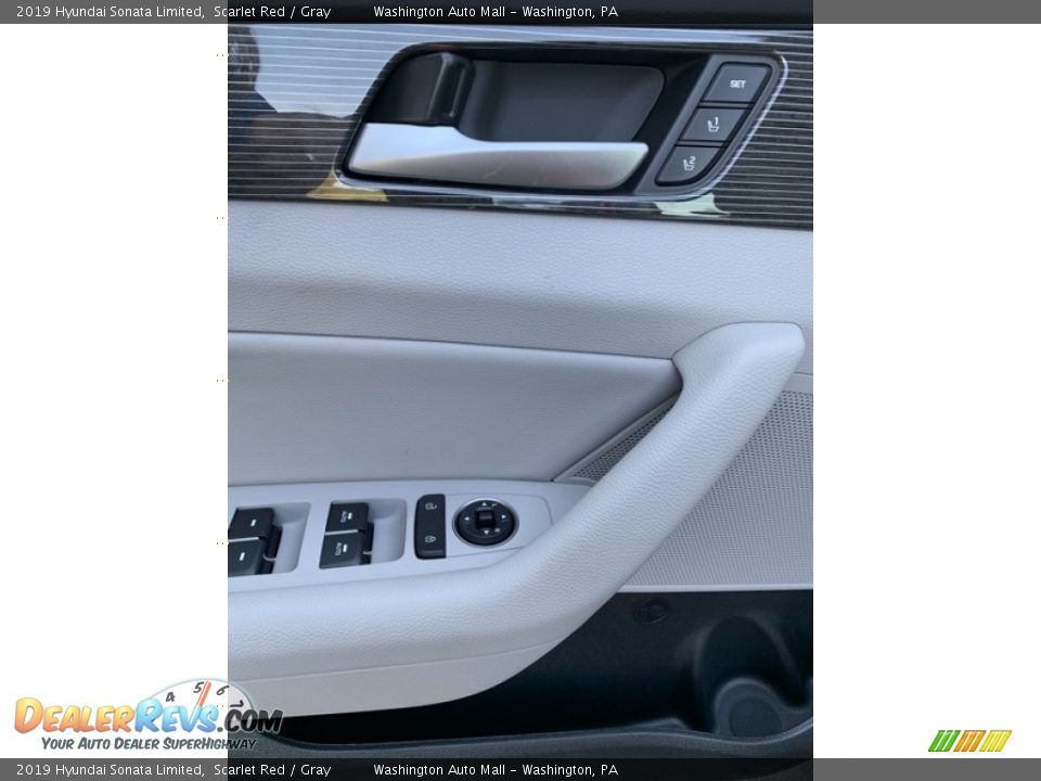 2019 Hyundai Sonata Limited Scarlet Red / Gray Photo #12