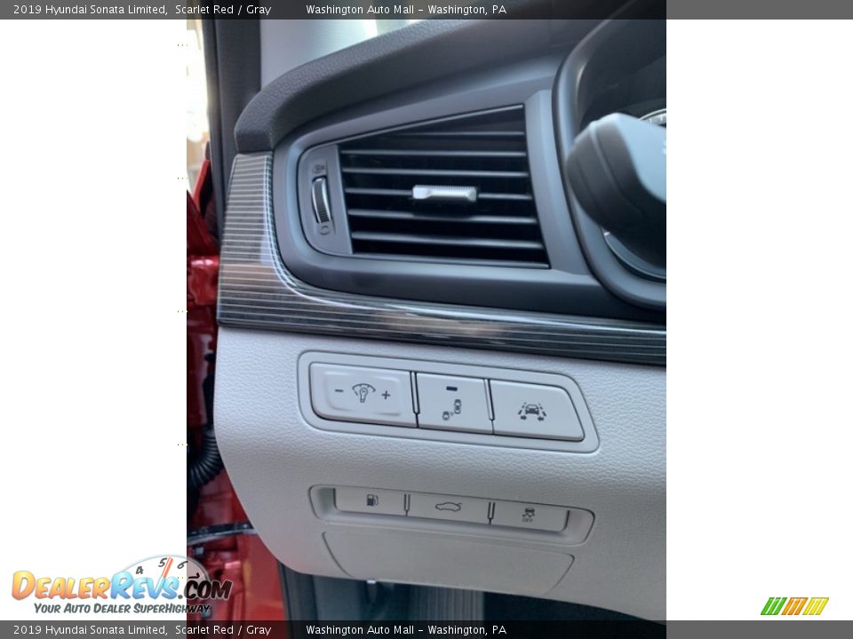 2019 Hyundai Sonata Limited Scarlet Red / Gray Photo #13