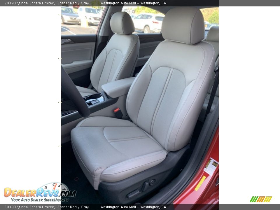 2019 Hyundai Sonata Limited Scarlet Red / Gray Photo #15