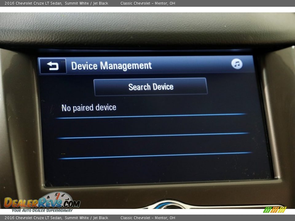 2016 Chevrolet Cruze LT Sedan Summit White / Jet Black Photo #12