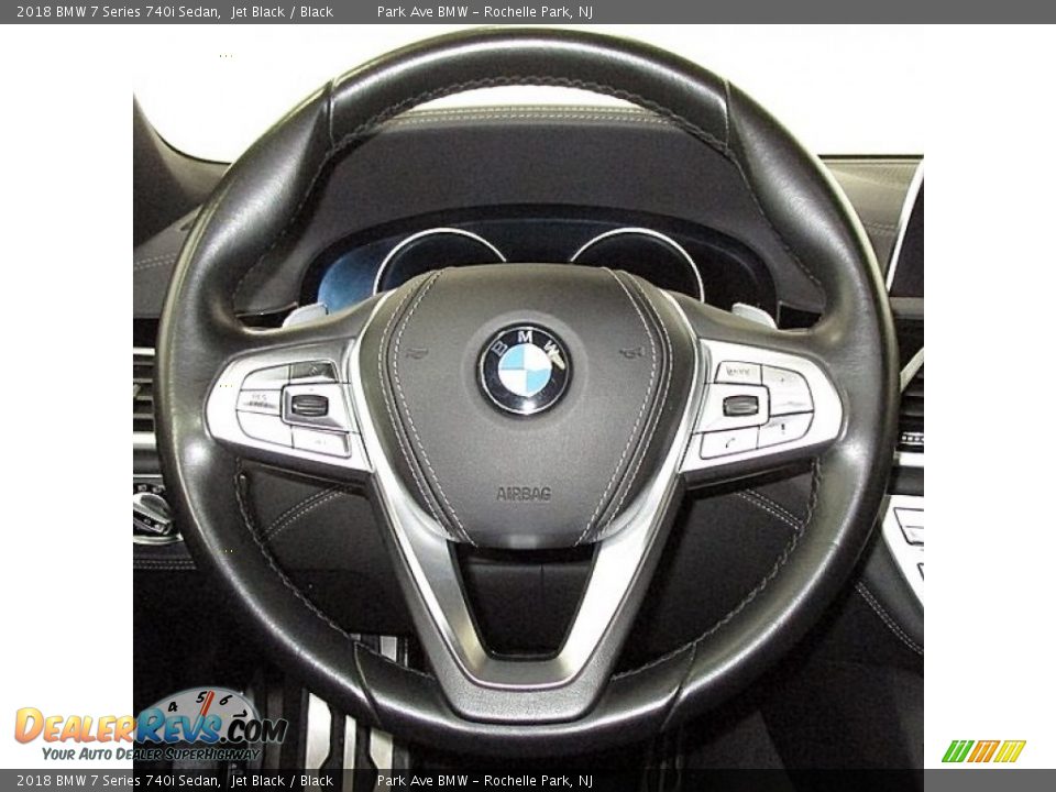 2018 BMW 7 Series 740i Sedan Jet Black / Black Photo #23