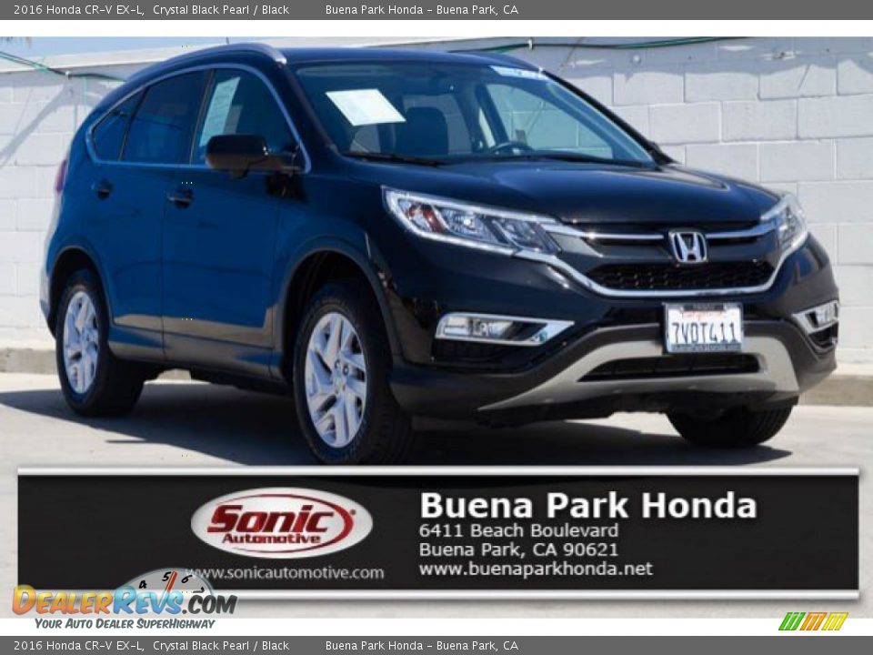 2016 Honda CR-V EX-L Crystal Black Pearl / Black Photo #1