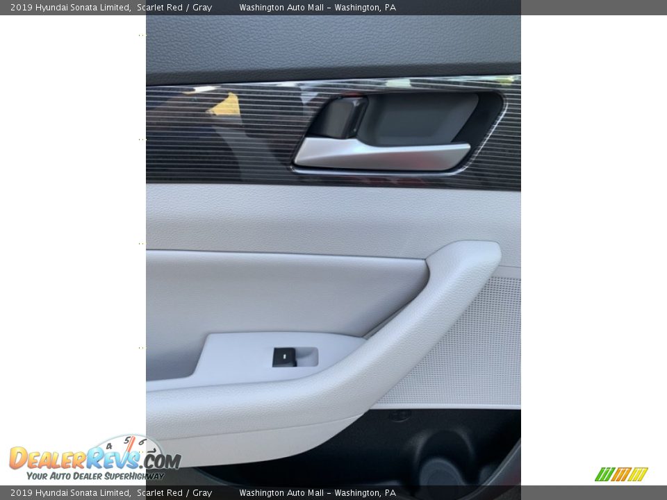 2019 Hyundai Sonata Limited Scarlet Red / Gray Photo #18