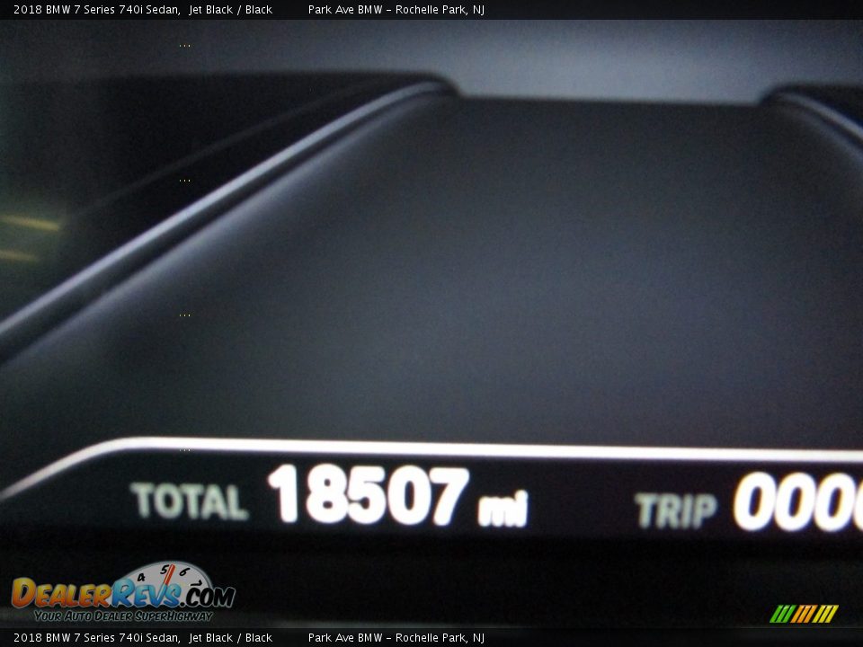 2018 BMW 7 Series 740i Sedan Jet Black / Black Photo #24