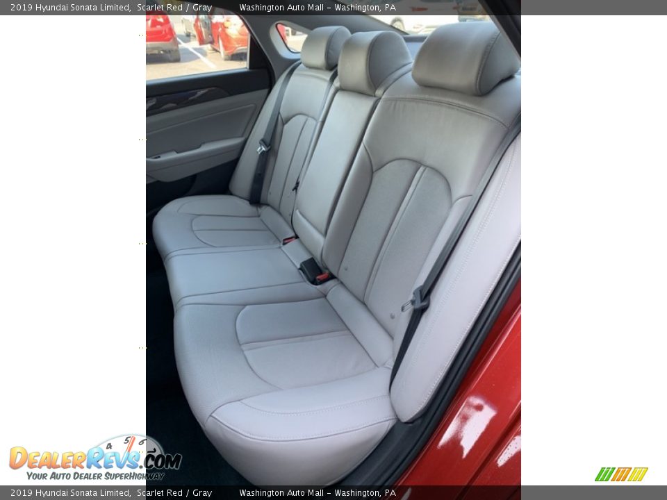 2019 Hyundai Sonata Limited Scarlet Red / Gray Photo #19
