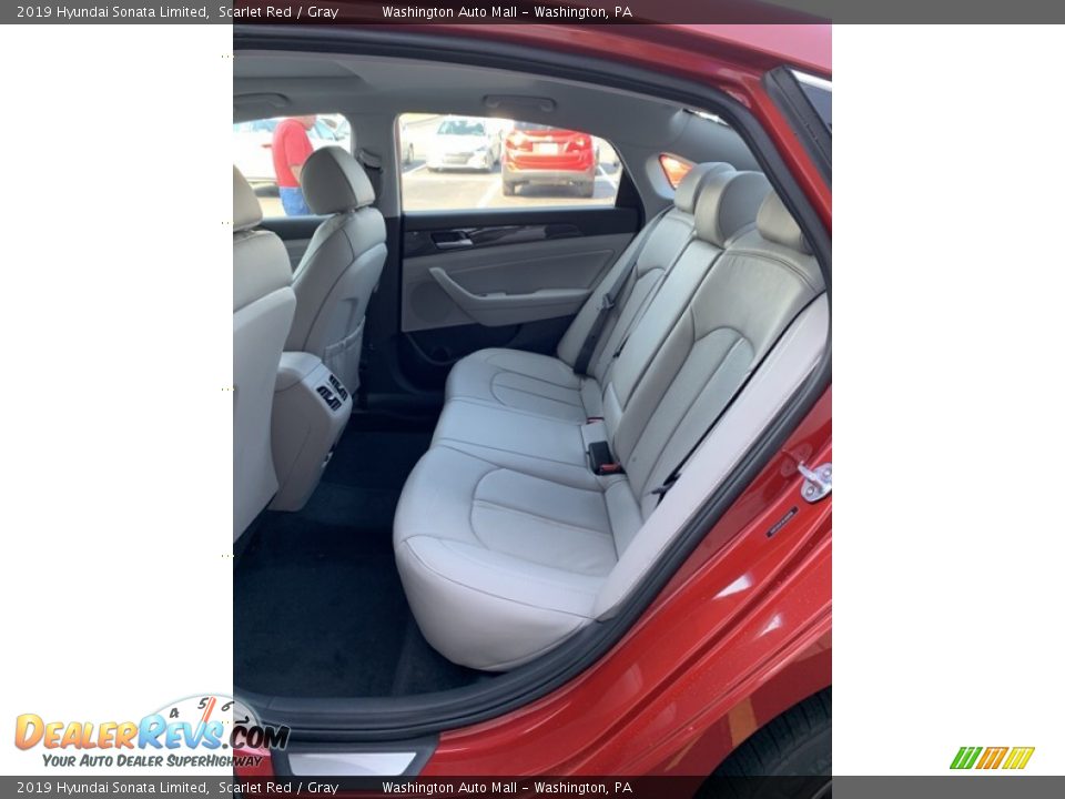 2019 Hyundai Sonata Limited Scarlet Red / Gray Photo #20