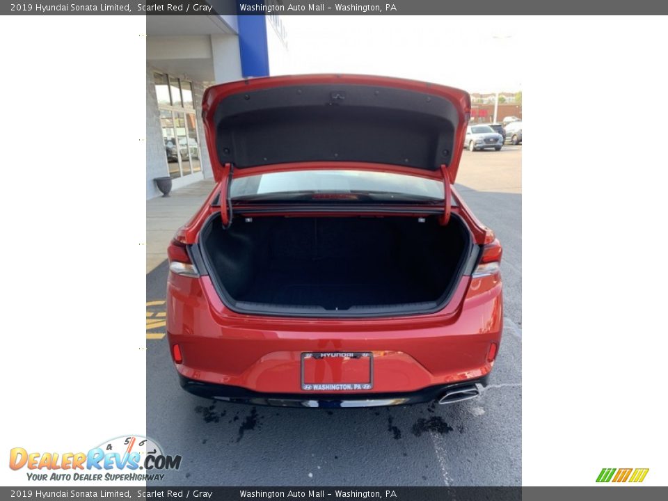 2019 Hyundai Sonata Limited Scarlet Red / Gray Photo #21