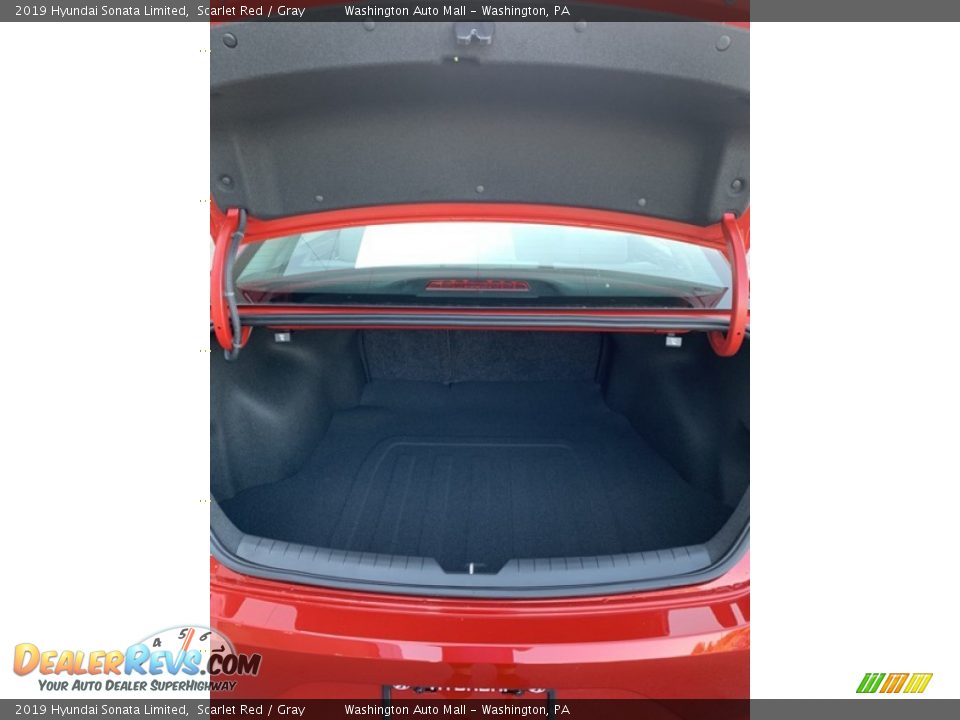 2019 Hyundai Sonata Limited Scarlet Red / Gray Photo #22