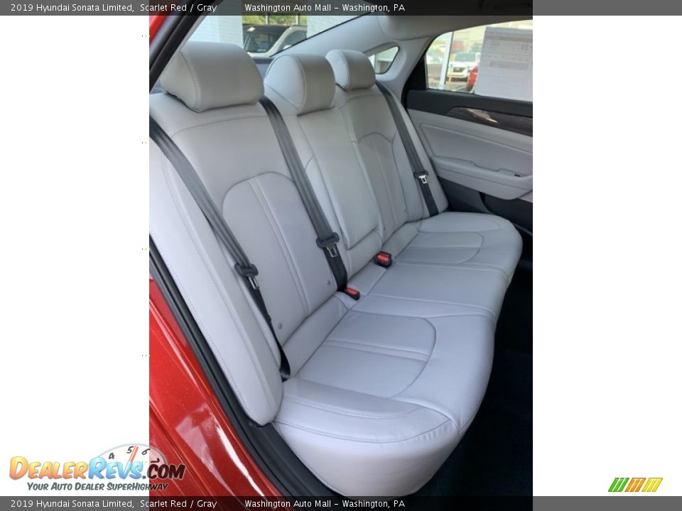 2019 Hyundai Sonata Limited Scarlet Red / Gray Photo #25