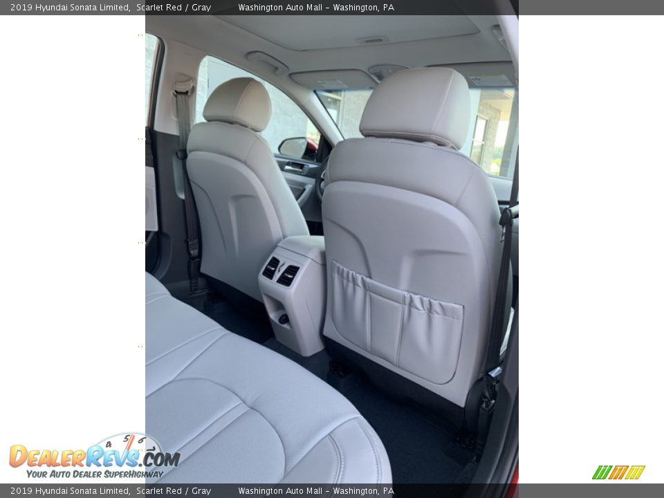 2019 Hyundai Sonata Limited Scarlet Red / Gray Photo #26