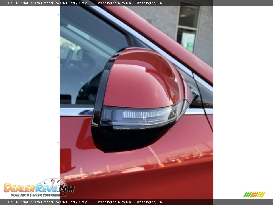 2019 Hyundai Sonata Limited Scarlet Red / Gray Photo #30
