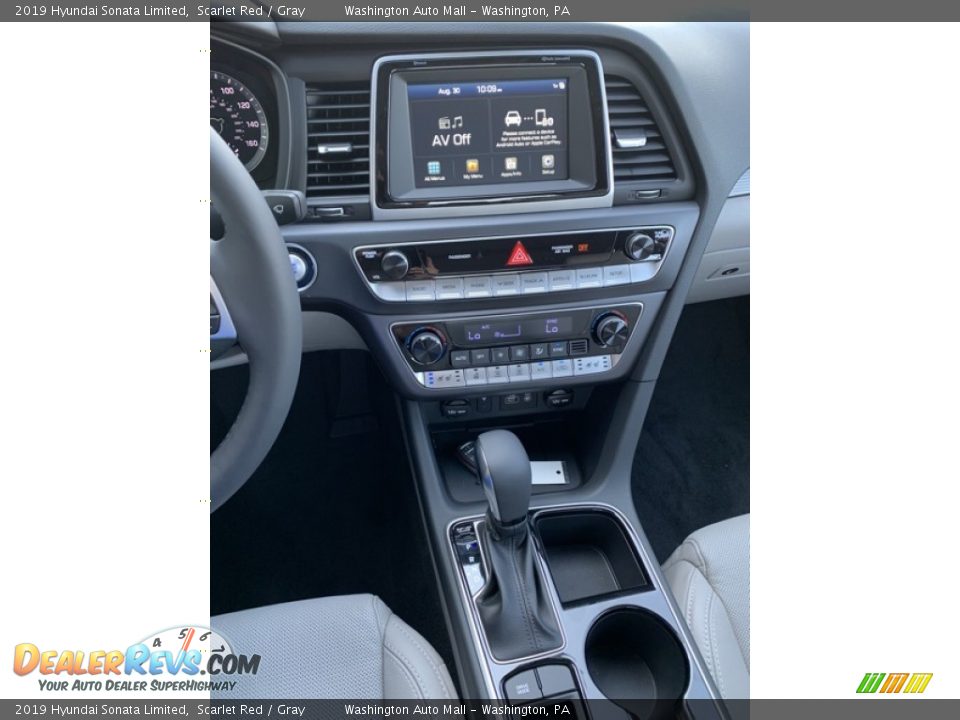 2019 Hyundai Sonata Limited Scarlet Red / Gray Photo #33