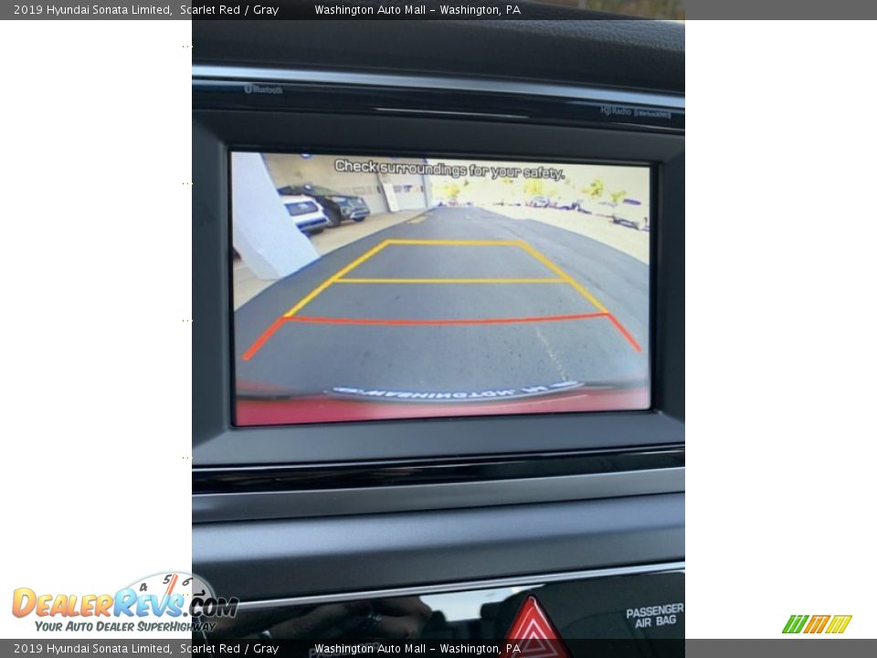 2019 Hyundai Sonata Limited Scarlet Red / Gray Photo #34