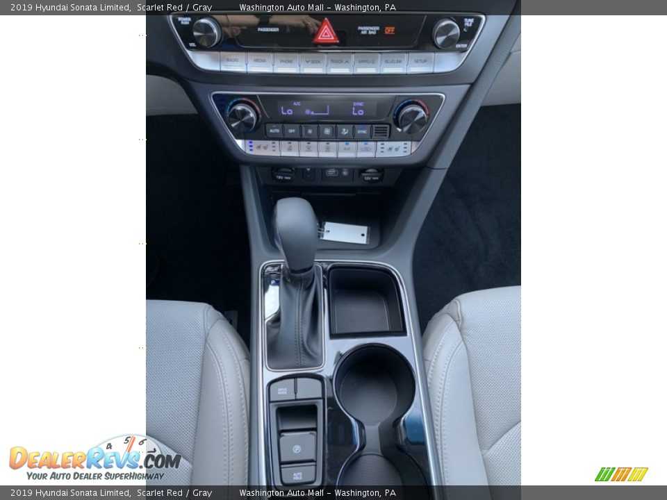 2019 Hyundai Sonata Limited Scarlet Red / Gray Photo #35