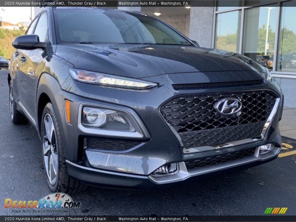 2020 Hyundai Kona Limited AWD Thunder Gray / Black Photo #1
