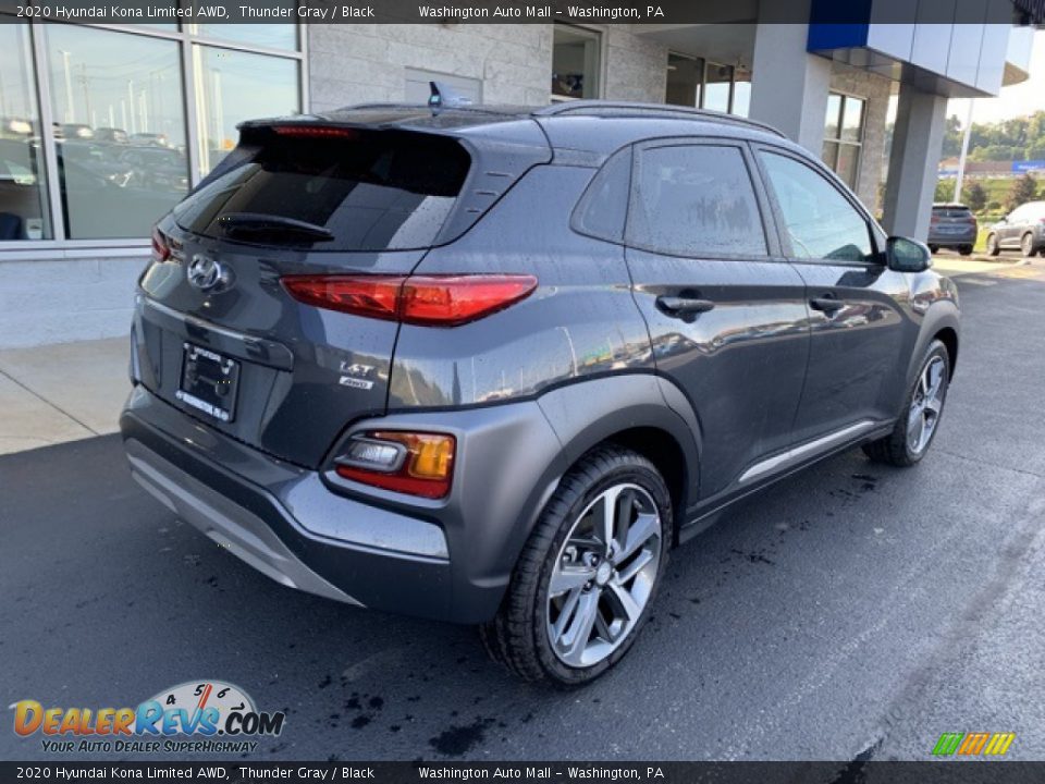 2020 Hyundai Kona Limited AWD Thunder Gray / Black Photo #4