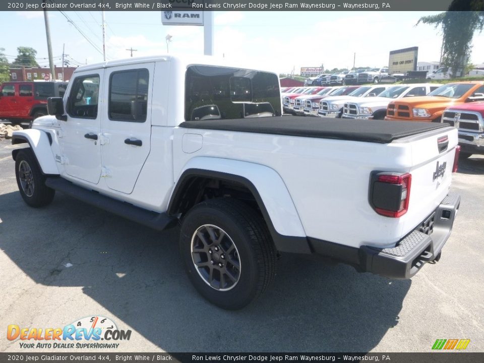 2020 Jeep Gladiator Overland 4x4 Bright White / Black Photo #3