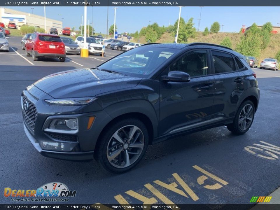 2020 Hyundai Kona Limited AWD Thunder Gray / Black Photo #7