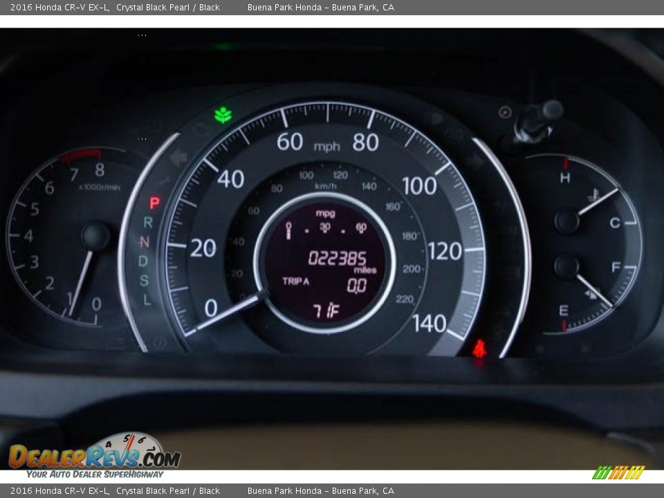 2016 Honda CR-V EX-L Crystal Black Pearl / Black Photo #25