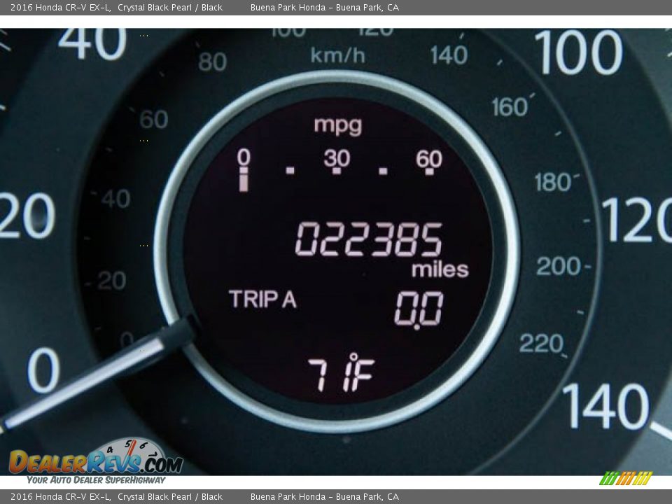 2016 Honda CR-V EX-L Crystal Black Pearl / Black Photo #26