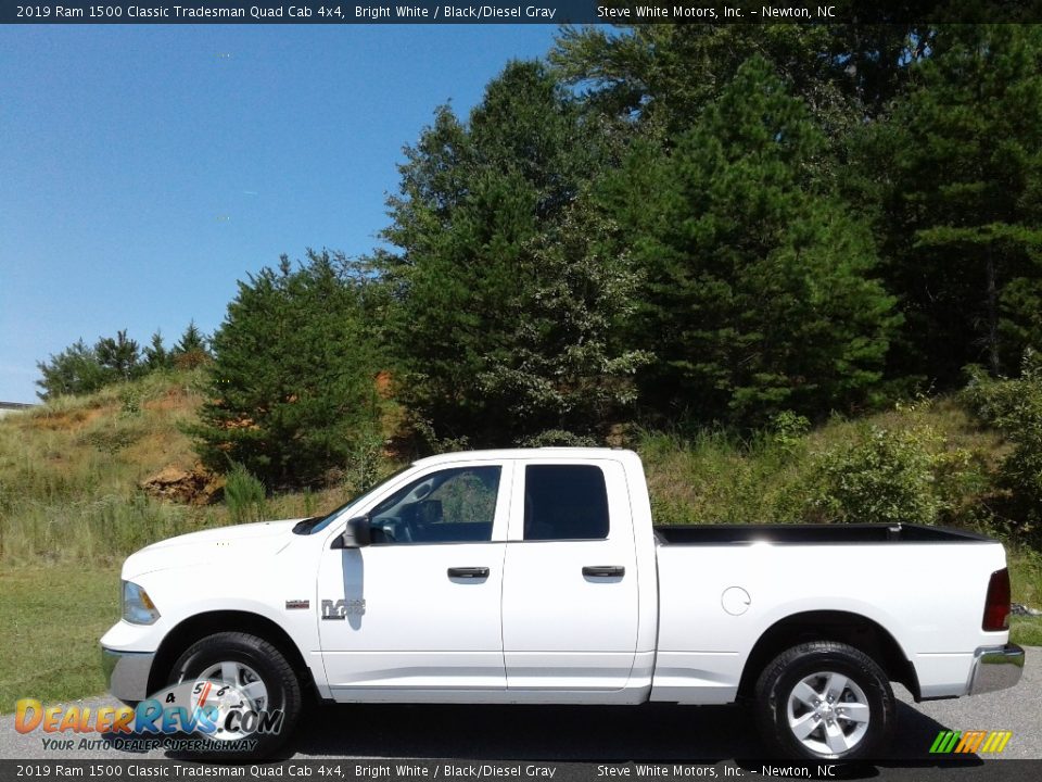 2019 Ram 1500 Classic Tradesman Quad Cab 4x4 Bright White / Black/Diesel Gray Photo #1