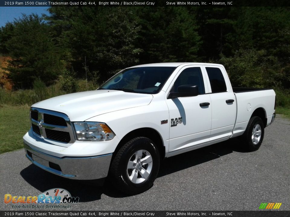2019 Ram 1500 Classic Tradesman Quad Cab 4x4 Bright White / Black/Diesel Gray Photo #2