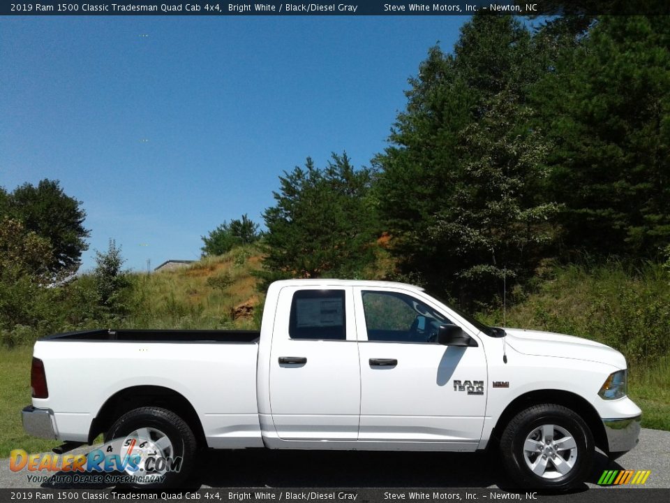 2019 Ram 1500 Classic Tradesman Quad Cab 4x4 Bright White / Black/Diesel Gray Photo #5