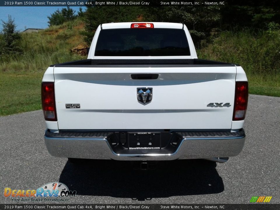 2019 Ram 1500 Classic Tradesman Quad Cab 4x4 Bright White / Black/Diesel Gray Photo #7