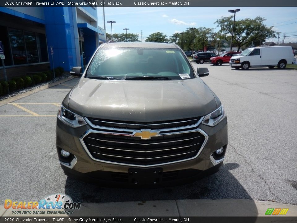 2020 Chevrolet Traverse LT AWD Stone Gray Metallic / Jet Black Photo #2