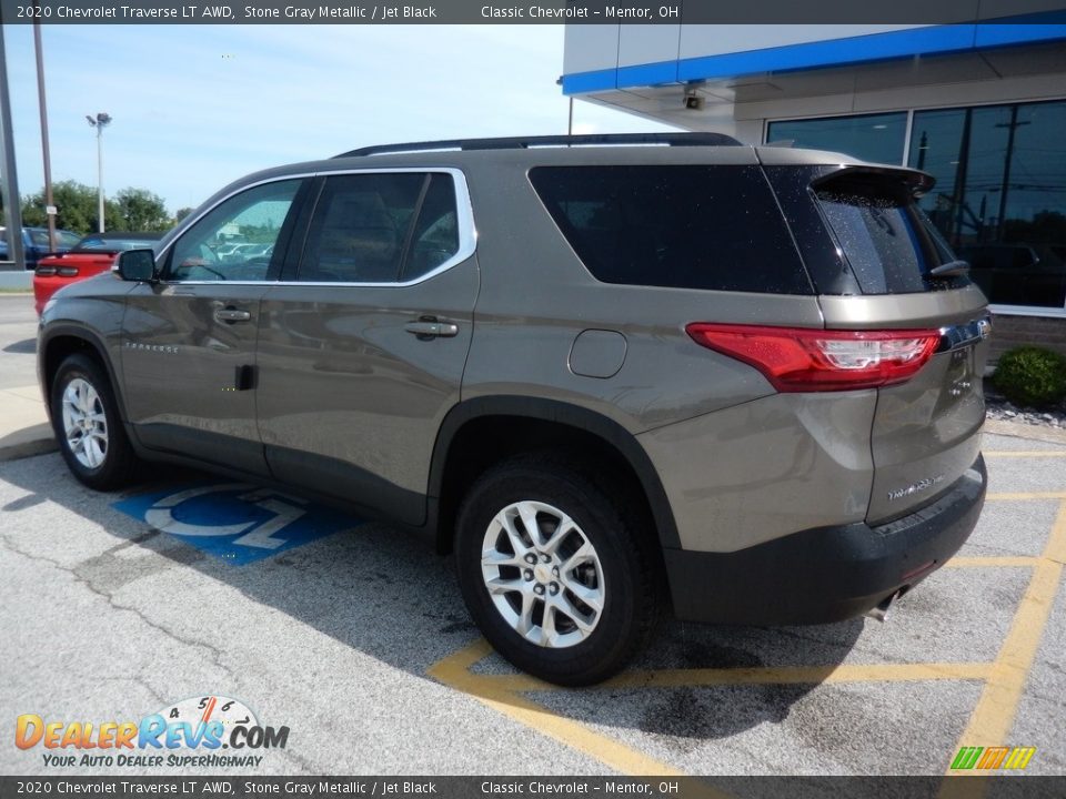 2020 Chevrolet Traverse LT AWD Stone Gray Metallic / Jet Black Photo #5