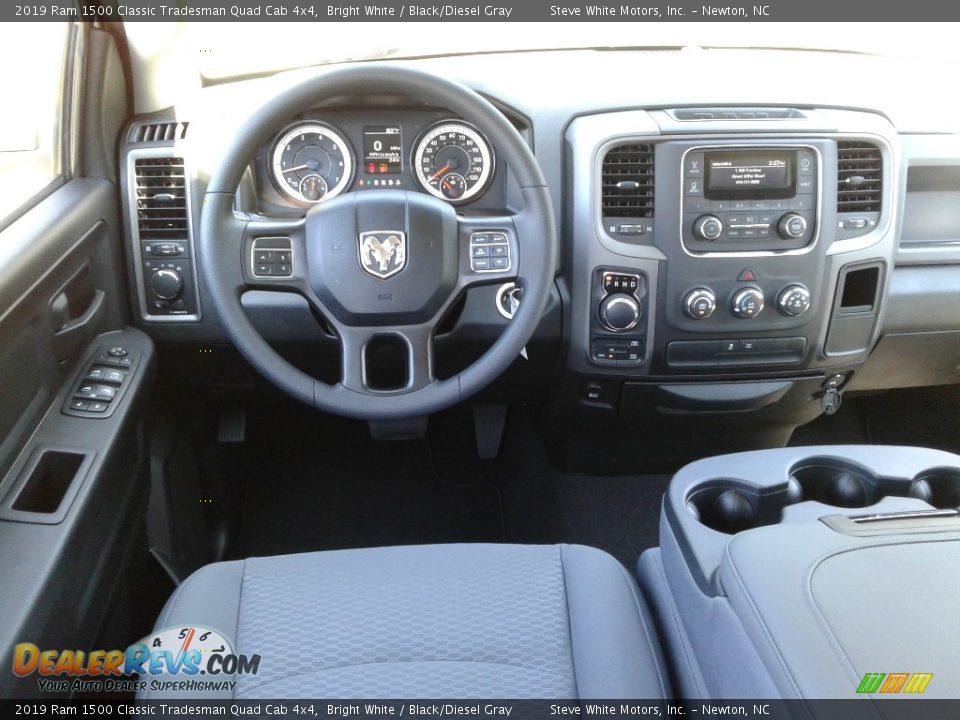 2019 Ram 1500 Classic Tradesman Quad Cab 4x4 Bright White / Black/Diesel Gray Photo #24