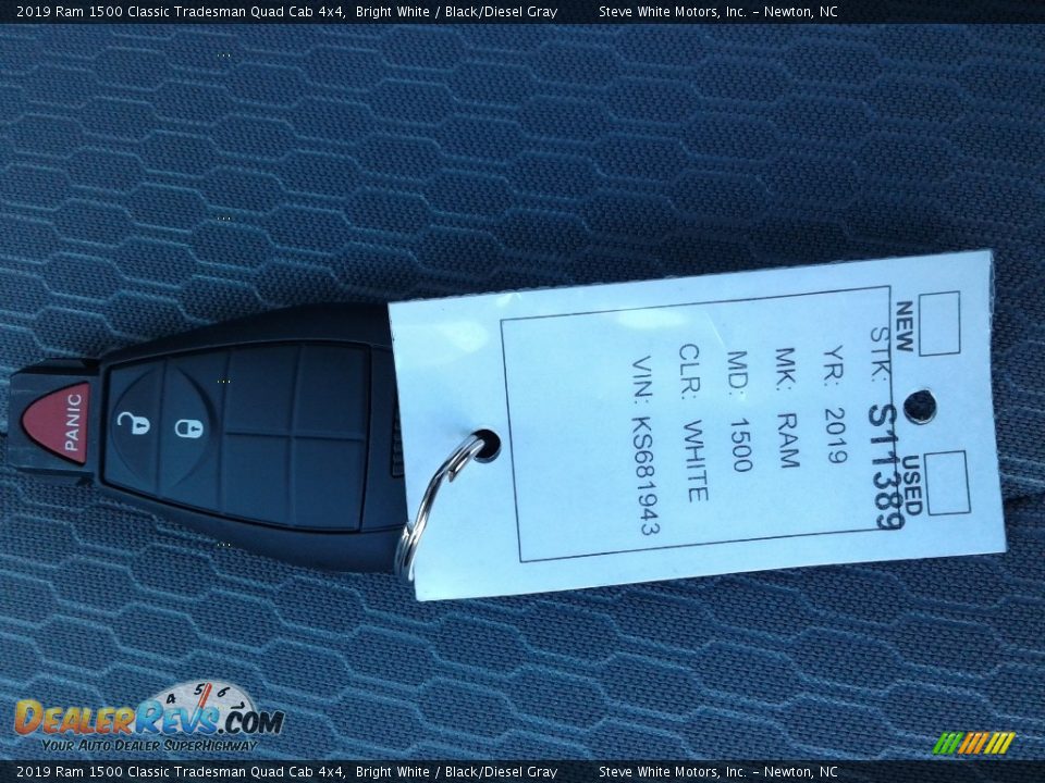 2019 Ram 1500 Classic Tradesman Quad Cab 4x4 Bright White / Black/Diesel Gray Photo #25